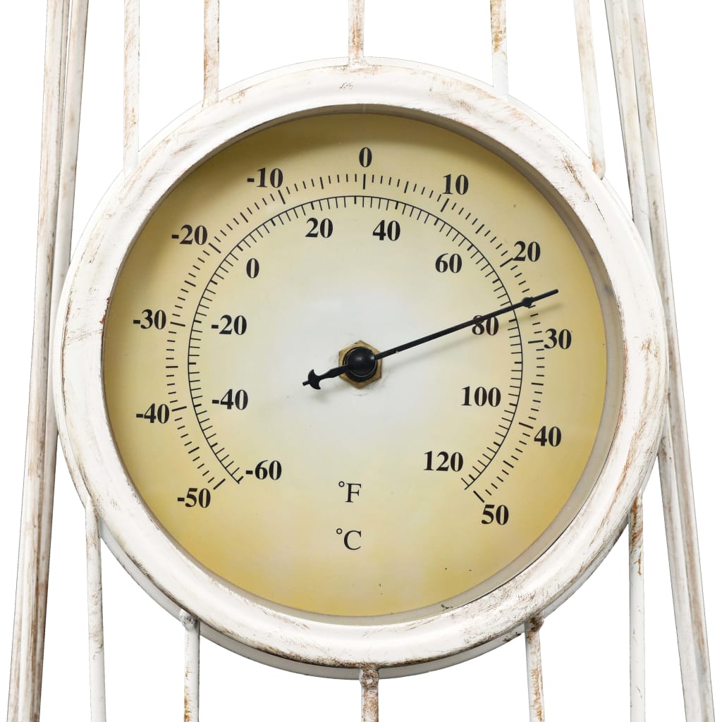 vidaXL Zegar ścienny z termometrem, vintage