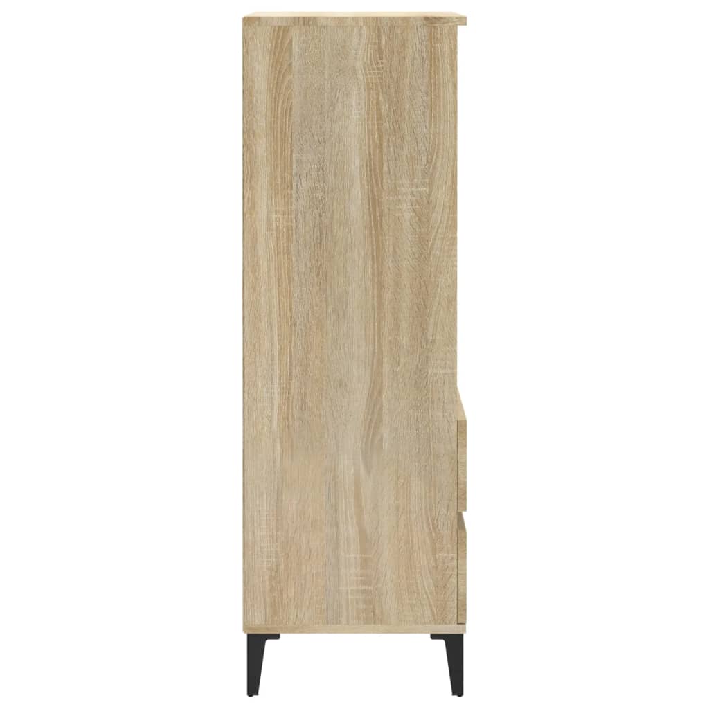 vidaXL Wysoka szafka, dąb sonoma, 40x36x110 cm,materiał drewnopochodny