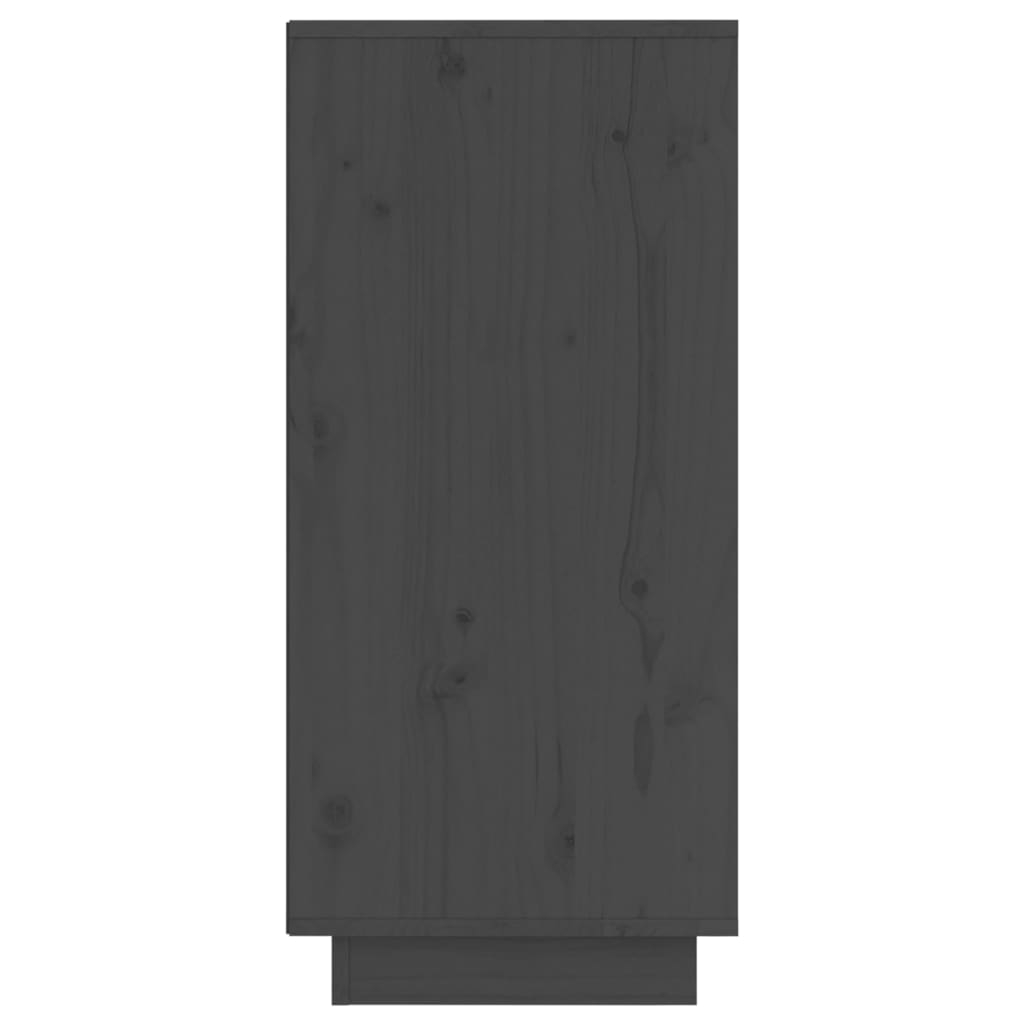 vidaXL Szafka, szara, 31,5 x 34 x 75 cm, lite drewno sosnowe