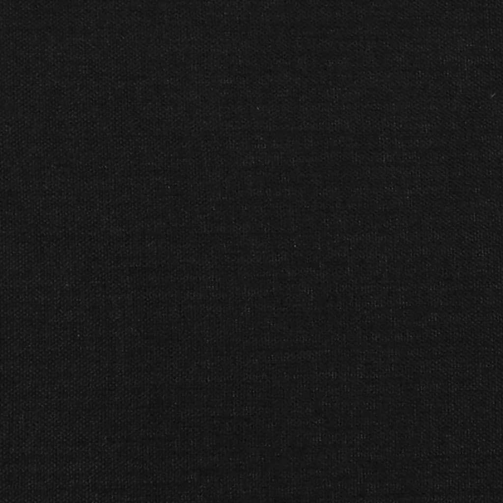 vidaXL Rama łóżka, czarna, 120x190 cm, tkanina
