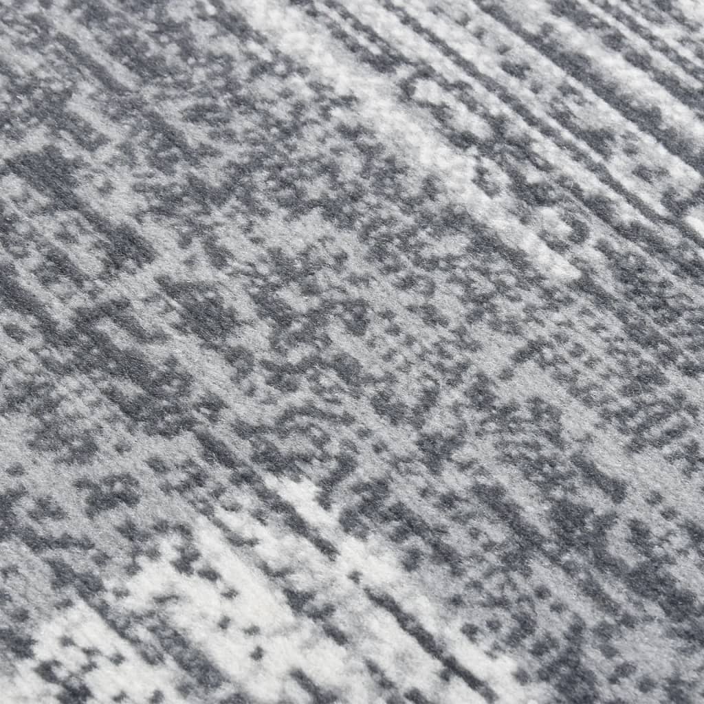 vidaXL Chodnik dywanowy, BCF, szary, 100x350 cm