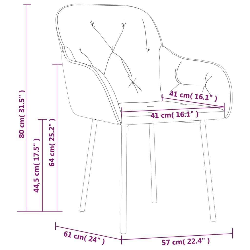 vidaXL Krzesła stołowe, 2 szt., jasnozielone, aksamitne
