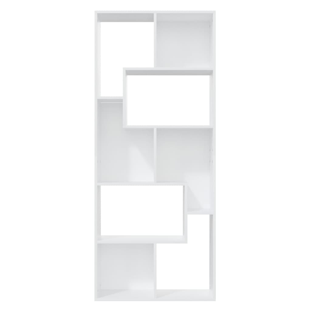 vidaXL Regał na książki, biały, 67x24x161 cm, materiał drewnopochodny