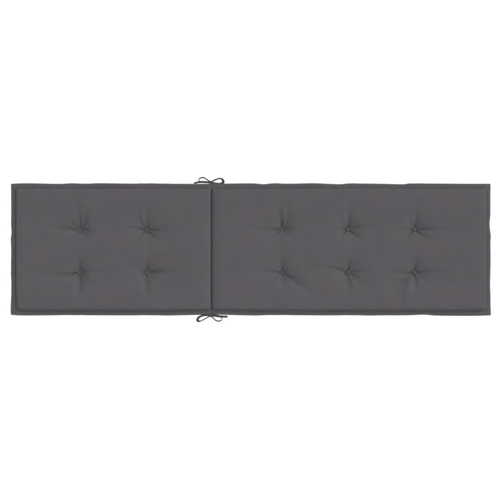 vidaXL Poduszka na leżak, antracytowa, (75+105)x50x3 cm