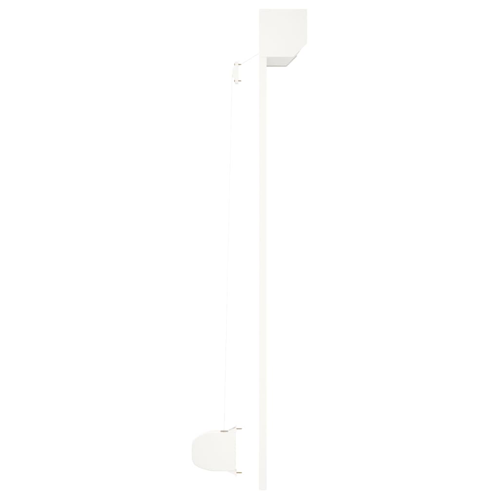 vidaXL Roleta zewnętrzna, aluminiowa, 130 x 140 cm, biała