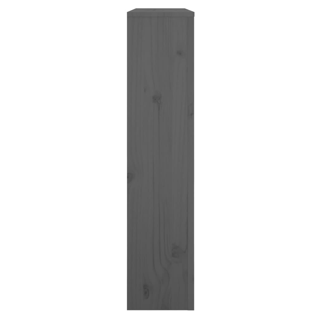 vidaXL Osłona grzejnika, szara, 79,5x19x84 cm, lite drewno sosnowe