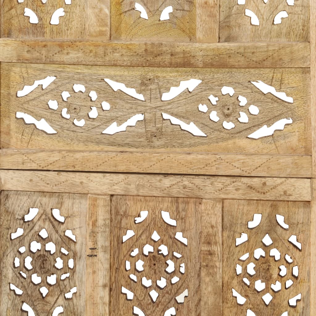 vidaXL Parawan 5-panelowy, ręcznie rzeźbiony, 200x165 cm, drewno mango