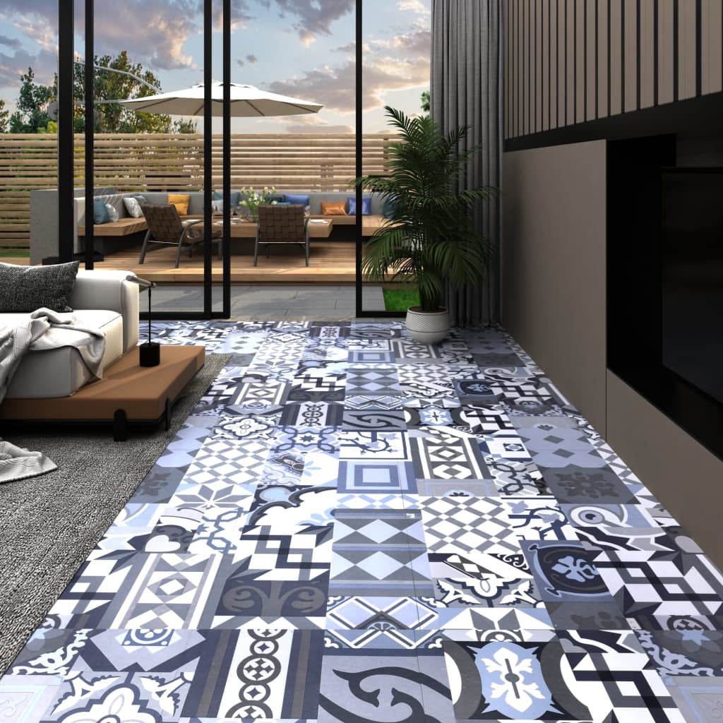vidaXL Panel podłogowy PVC samoprzylepny, 5,11 m², kolorowy