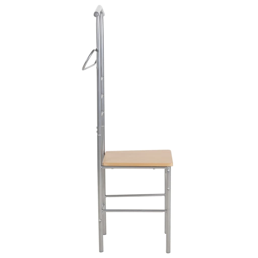 vidaXL Krzesło z wieszakiem na garnitur, 2 szt., metalowe