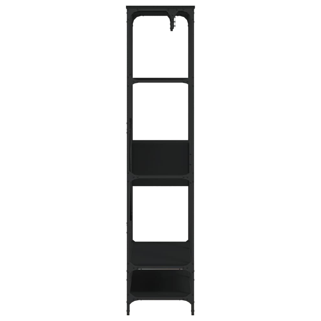 vidaXL Szafa z szufladami, czarna, 100x40x180 cm