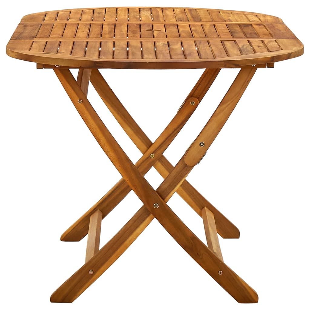vidaXL Składany stół ogrodowy, 160x85x75 cm, lite drewno akacjowe