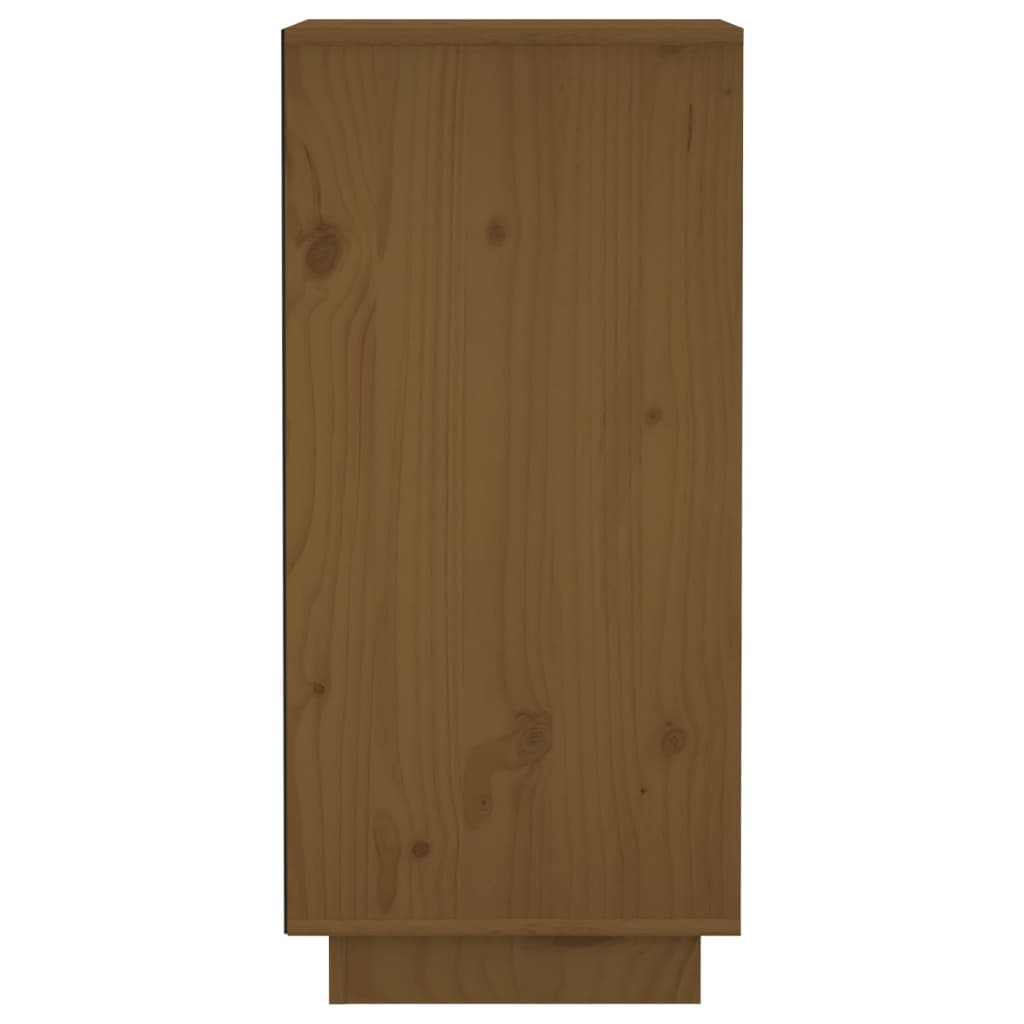 vidaXL Szafka, miodowy brąz, 31,5x34x75 cm, lite drewno sosnowe