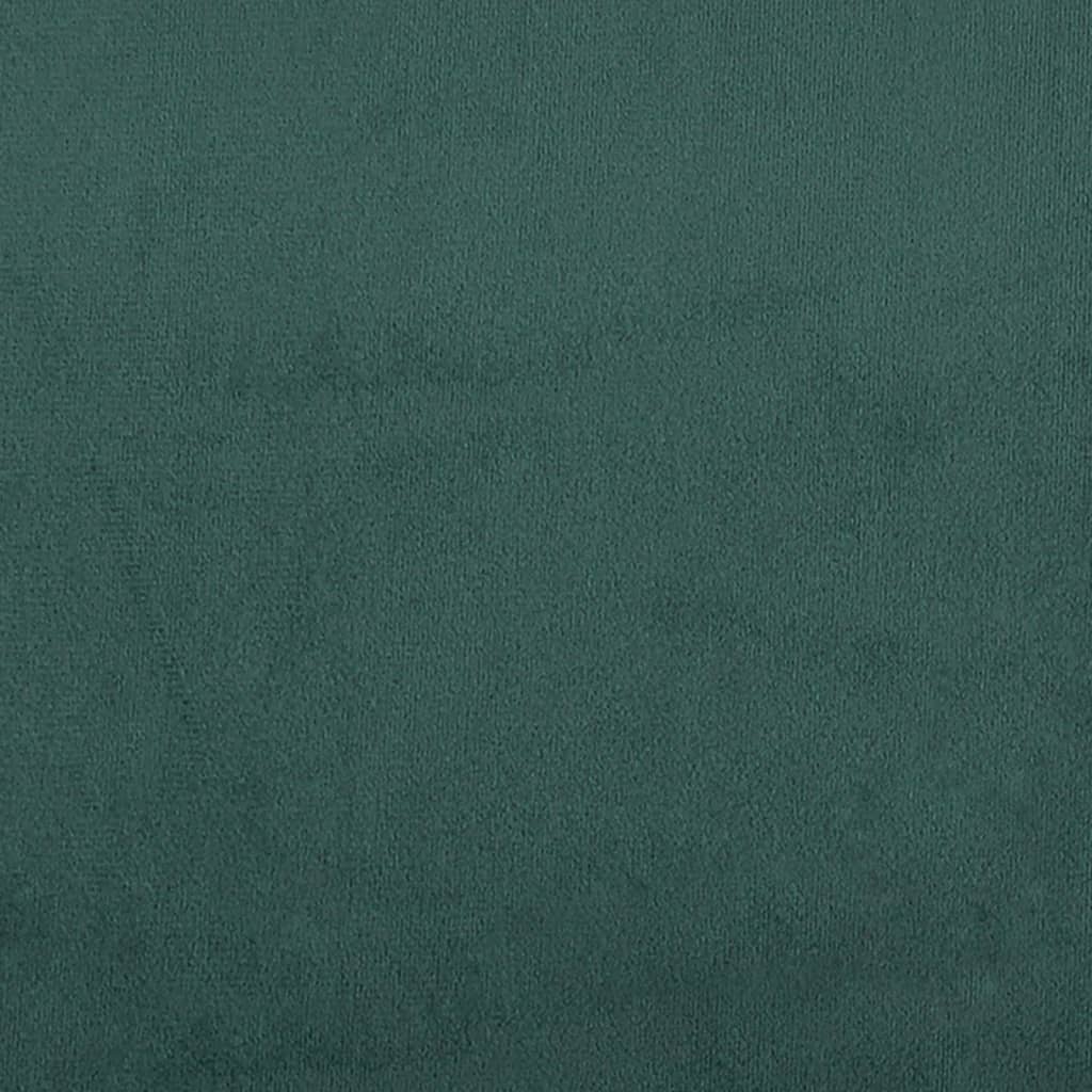 vidaXL Poduszki ozdobne, 2 szt., ciemnozielone, Ø15x50 cm, aksamit