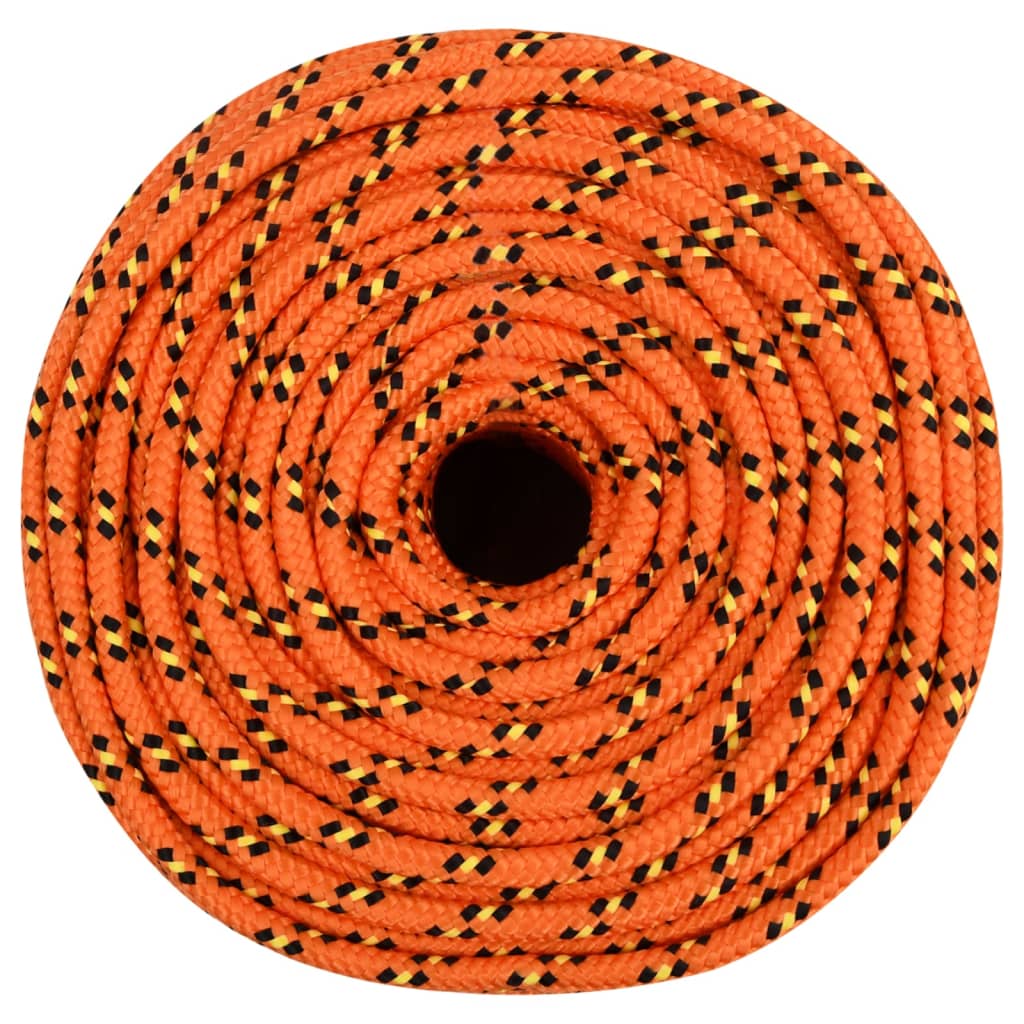 vidaXL Linka żeglarska, pomarańczowa, 6 mm, 100 m, polipropylen
