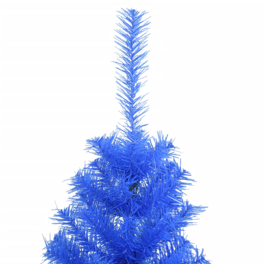 vidaXL Sztuczna choinka ze stojakiem, niebieska, 150 cm, PVC