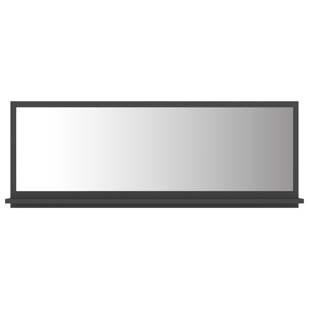 vidaXL Lustro łazienkowe, szare, 100x10,5x37 cm, płyta wiórowa