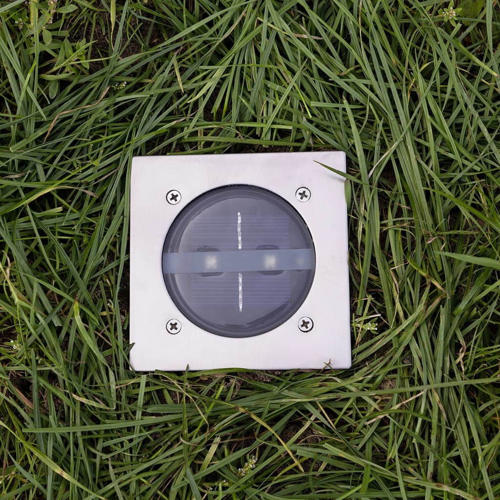 Ranex Punktowa lampa solarna, kwadratowa, 0,12 W, srebrna 5000.198