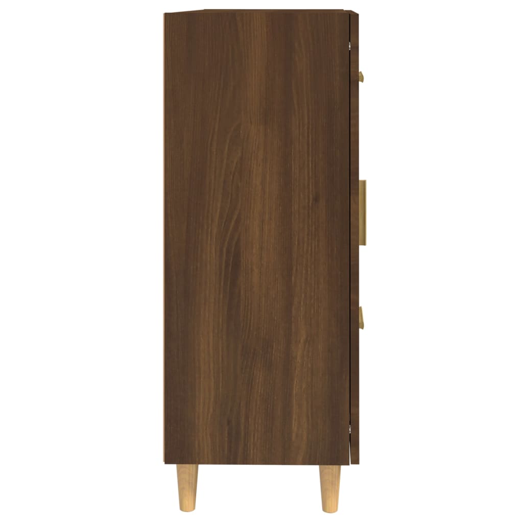 vidaXL Komoda, brązowy dąb, 69,5x34x90 cm, materiał drewnopochodny