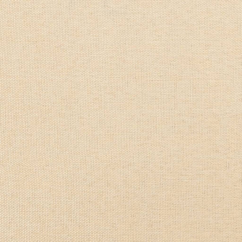 vidaXL Podnóżek, kremowy, 78x56x32 cm, tapicerowany tkaniną