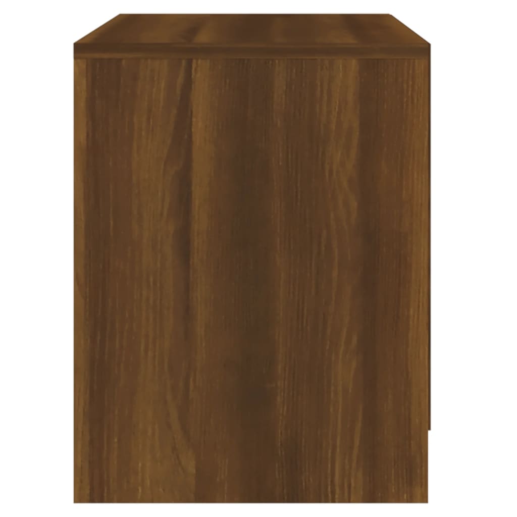 vidaXL Szafka nocna, brązowy dąb, 45x34,5x44,5 cm, płyta wiórowa