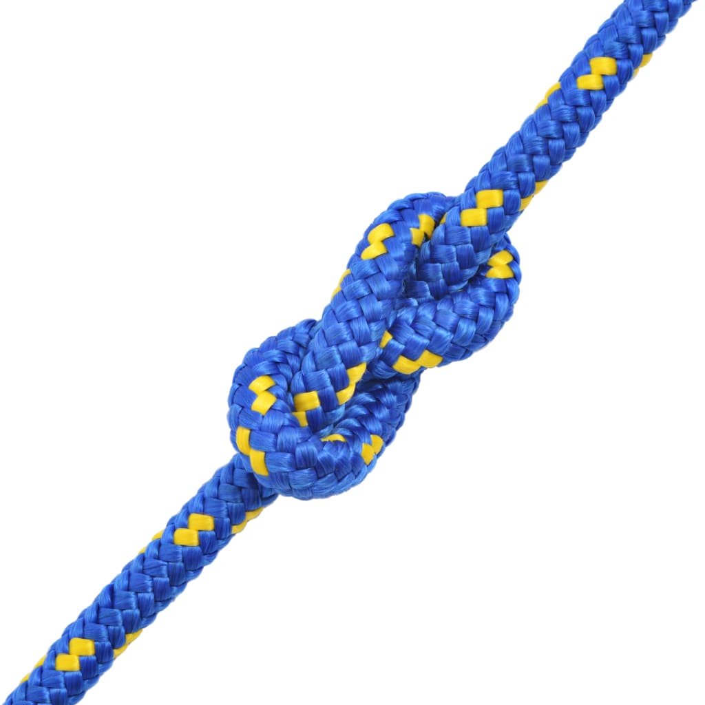 vidaXL Linka żeglarska z polipropylenu, 10 mm, 50 m, niebieska