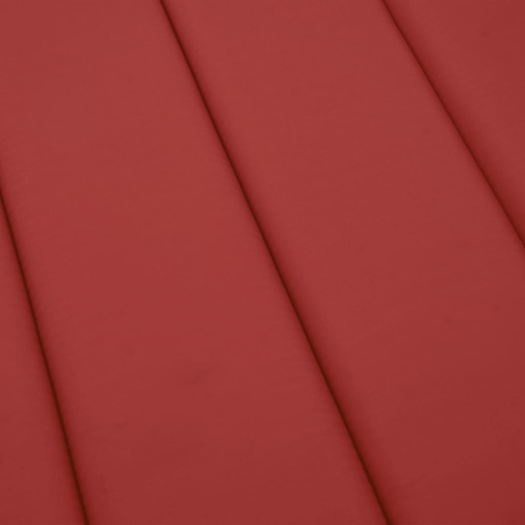 vidaXL Poduszka na leżak, czerwona, 200x50x3 cm, tkanina Oxford