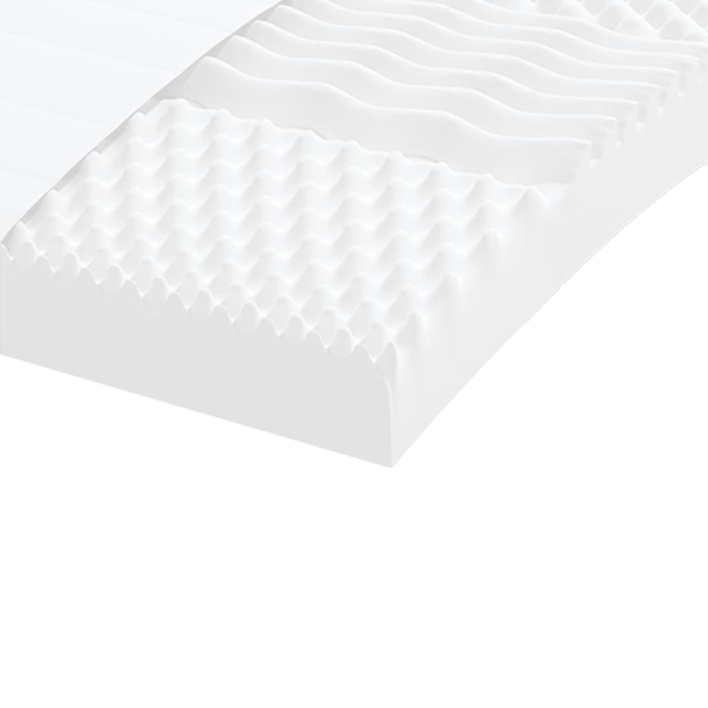 vidaXL Materace piankowe, 2 szt., białe 100x200 cm, 7-strefowe, 20 ILD