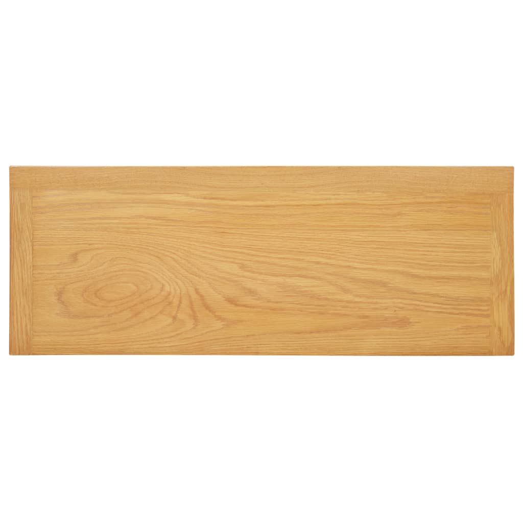 vidaXL Stolik konsolowy, 83 x 30 x 73 cm, lite drewno dębowe