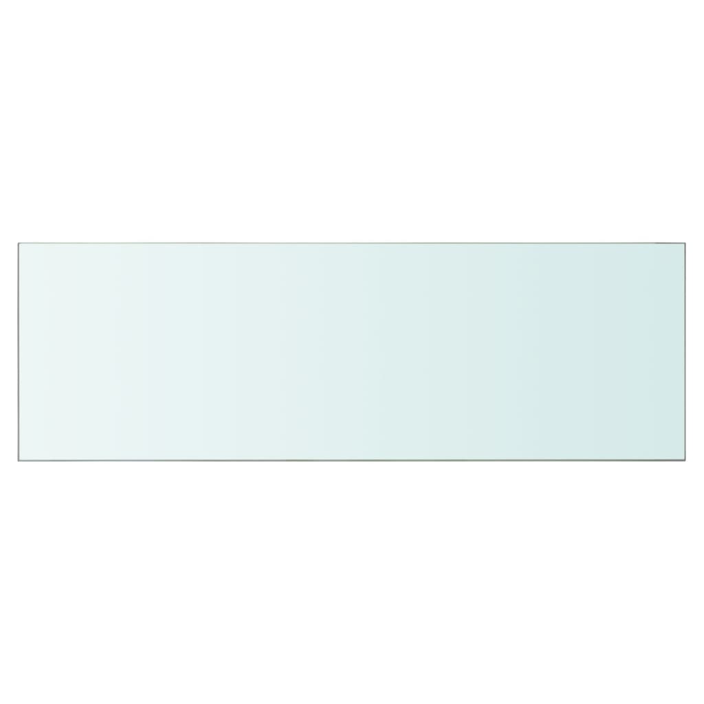 vidaXL Półka szklana, bezbarwny panel, 90x30 cm