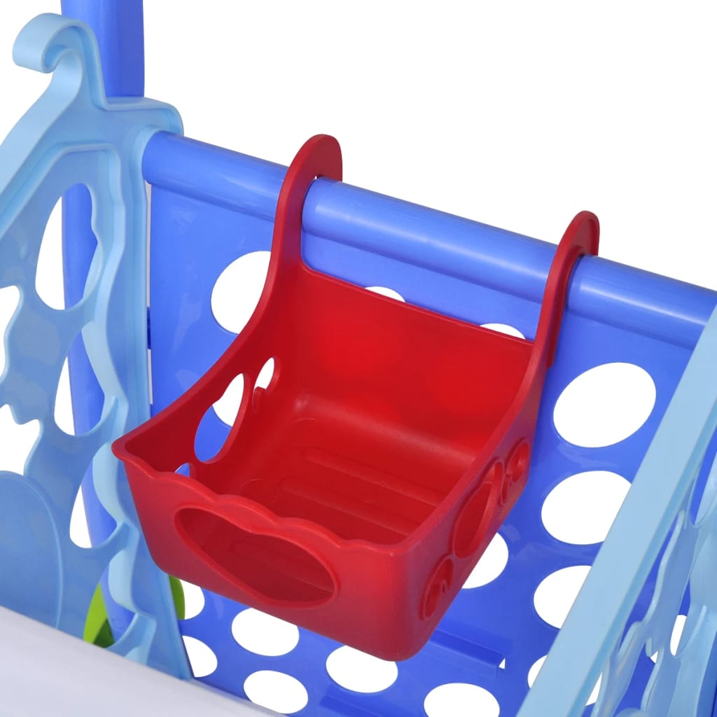 Zabawkowy wózek na zakupy 3 w 1, niebieski