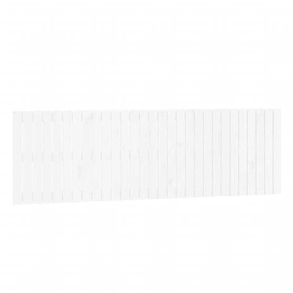 vidaXL Wezgłowie łóżka, białe, 185x3x60 cm, lite drewno sosnowe