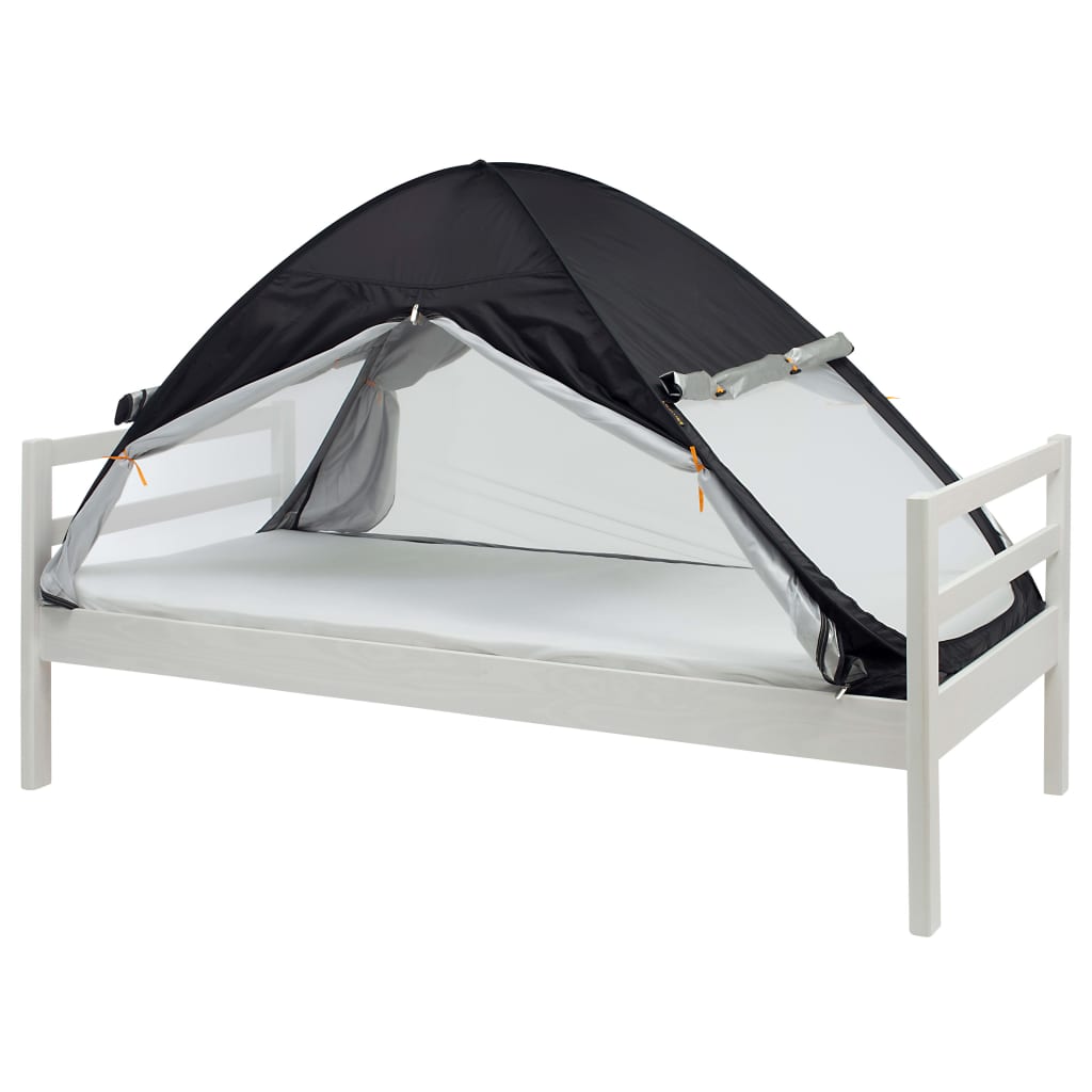DERYAN Moskitiera namiot na łóżko, pop-up, 200x90x110 cm, czarna