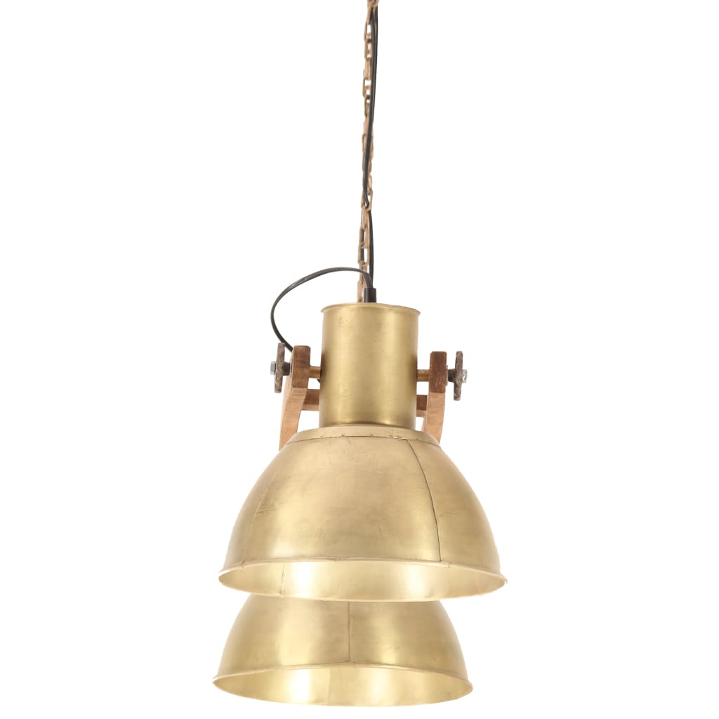 vidaXL Industrialna lampa wisząca, 25 W, mosiężna, 109 cm, E27