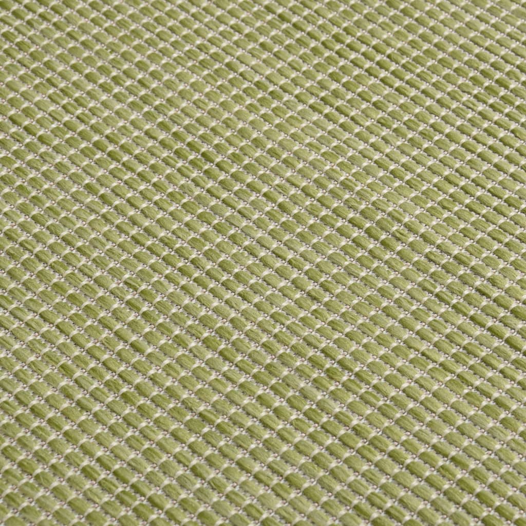 vidaXL Dywan zewnętrzny o płaskim splocie, 80x150 cm, zielony