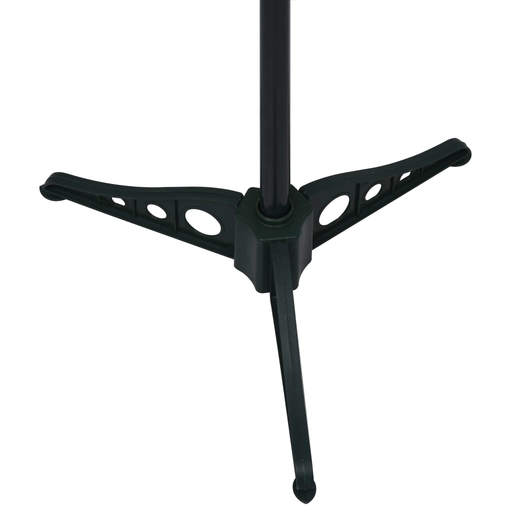 vidaXL Składana, sztuczna choinka, czarna, 180 cm, PET