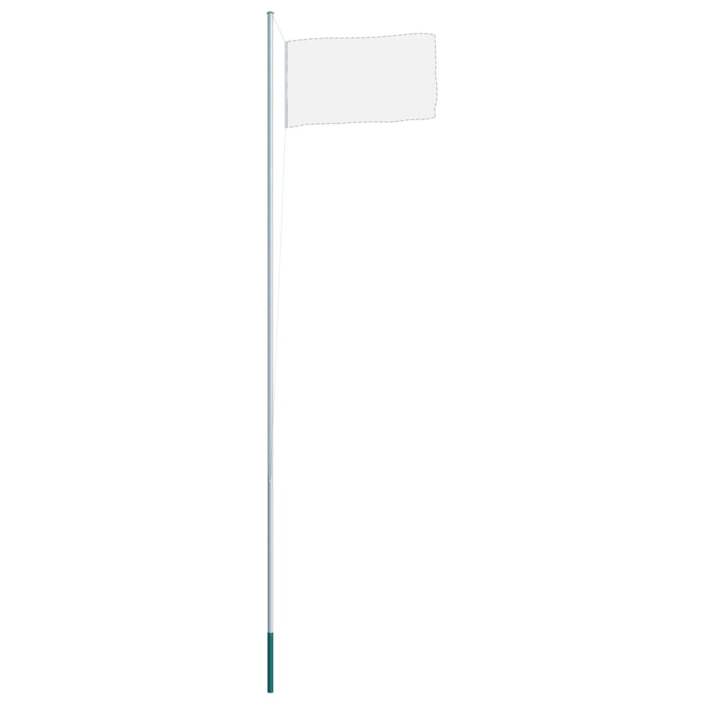 vidaXL Maszt na flagę, aluminiowy, 6,2 m