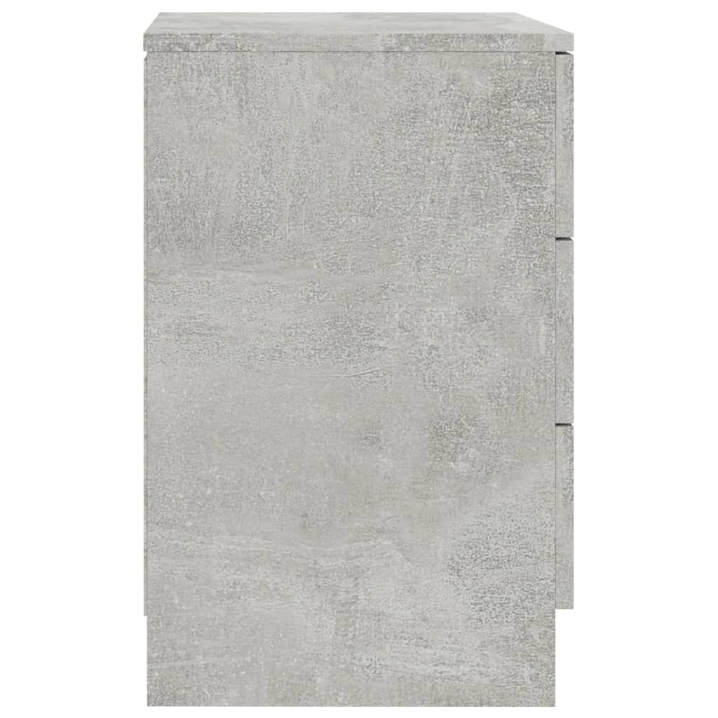 vidaXL Szafki nocne, 2 szt, betonowy szary, 38x35x56 cm, płyta wiórowa