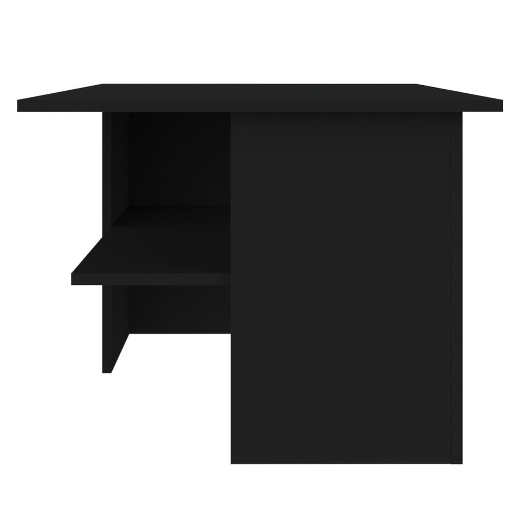 vidaXL Stolik kawowy, czarny, 90x60x46,5 cm, płyta wiórowa