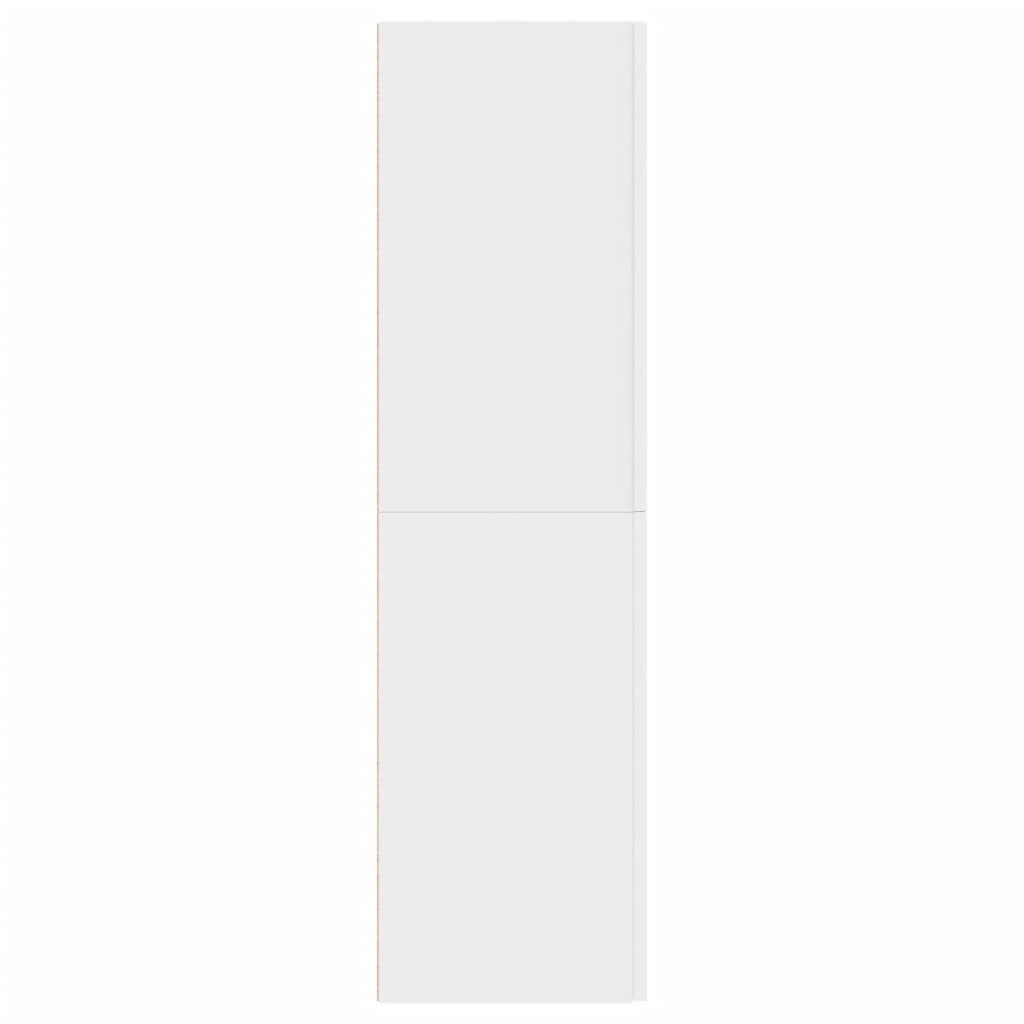 vidaXL Szafka telewizyjna, biała, 30,5x30x110 cm, płyta wiórowa