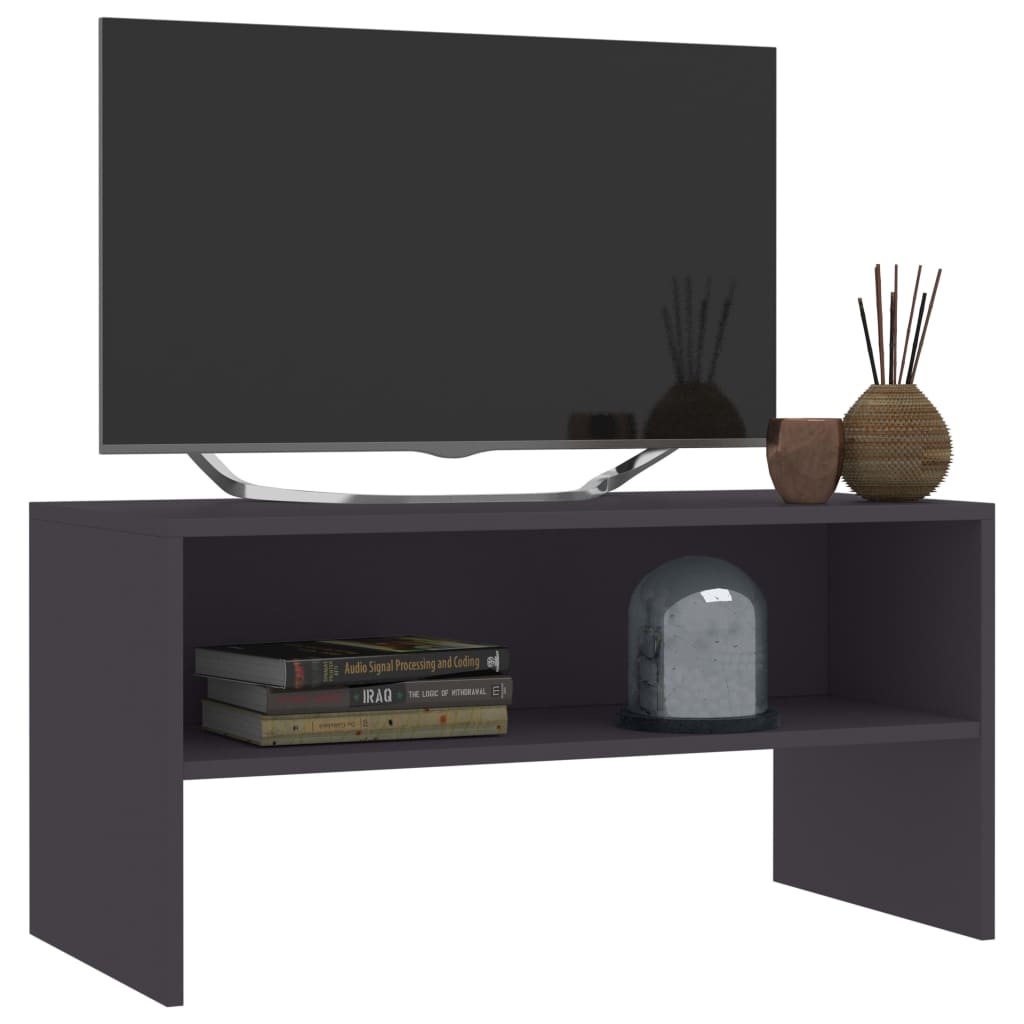 vidaXL Szafka pod TV, szara, 80x40x40 cm, materiał drewnopochodny