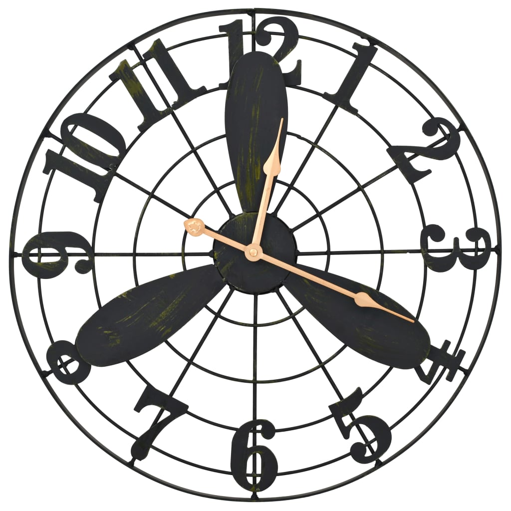 vidaXL Ścienny zegar ogrodowy w stylu vintage, 46 cm