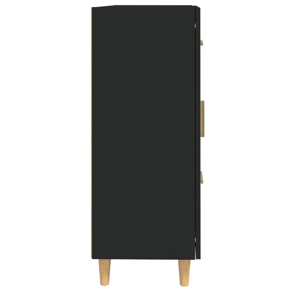 vidaXL Szafka, czarna, 69,5x34x90 cm, materiał drewnopochodny