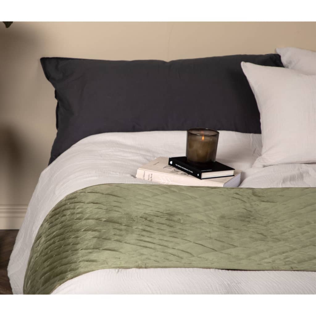 Venture Home Narzuta na łóżko Jilly, 80x260 cm, poliestrowa, zielona