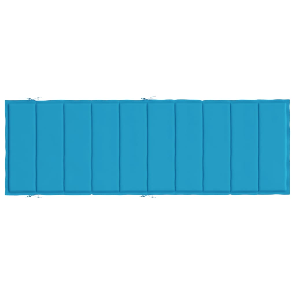 vidaXL Poduszka na leżak, niebieska, 186x58x3 cm, tkanina Oxford