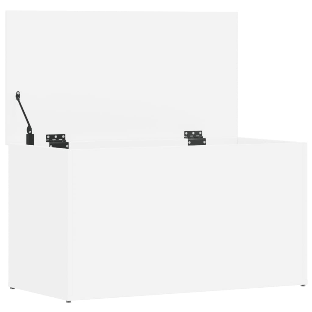 vidaXL Skrzynia, biała, 84x42x46 cm, materiał drewnopochodny