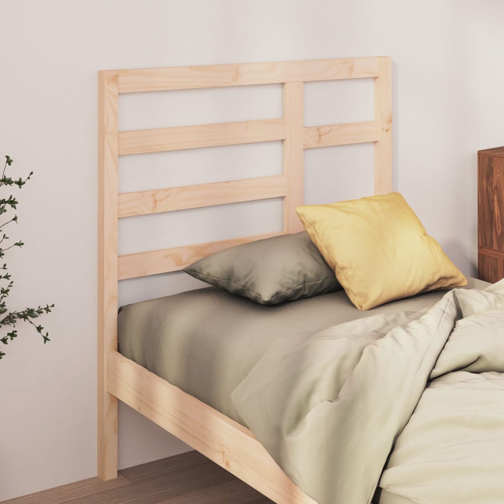 vidaXL Wezgłowie łóżka, 96x4x104 cm, lite drewno sosnowe