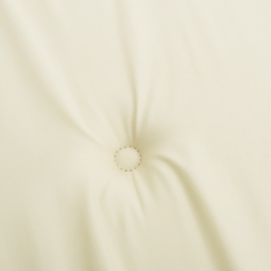 vidaXL Poduszka na leżak, kremowa, (75+105)x50x3 cm