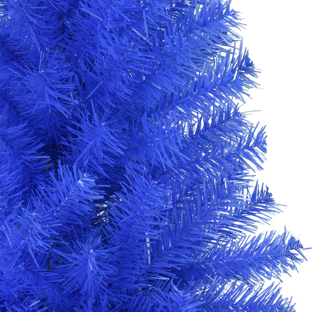 vidaXL Sztuczna choinka ze stojakiem, niebieska, 180 cm, PVC