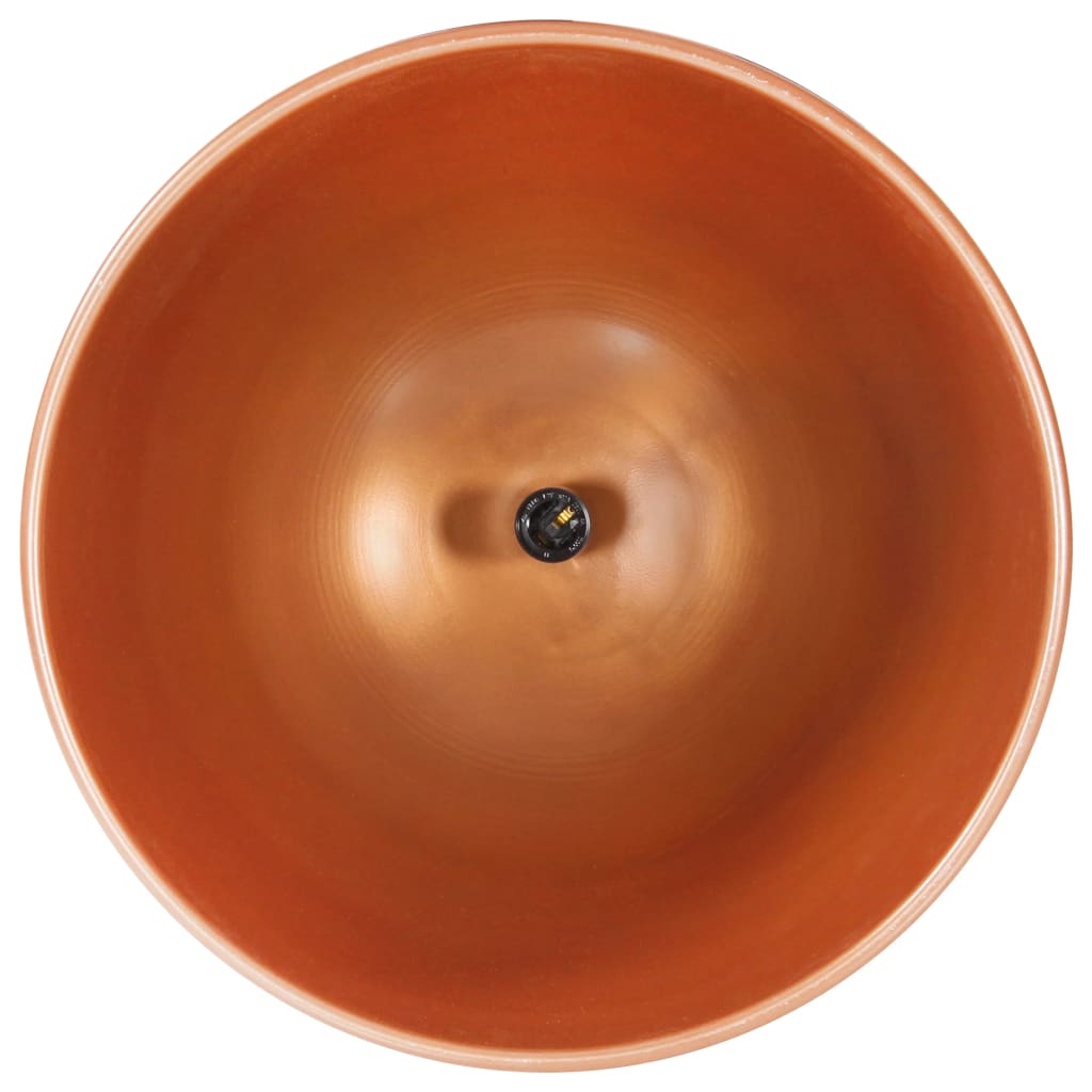 vidaXL Wisząca lampa industrialna, kolor miedzi, okrągła, 42 cm, E27