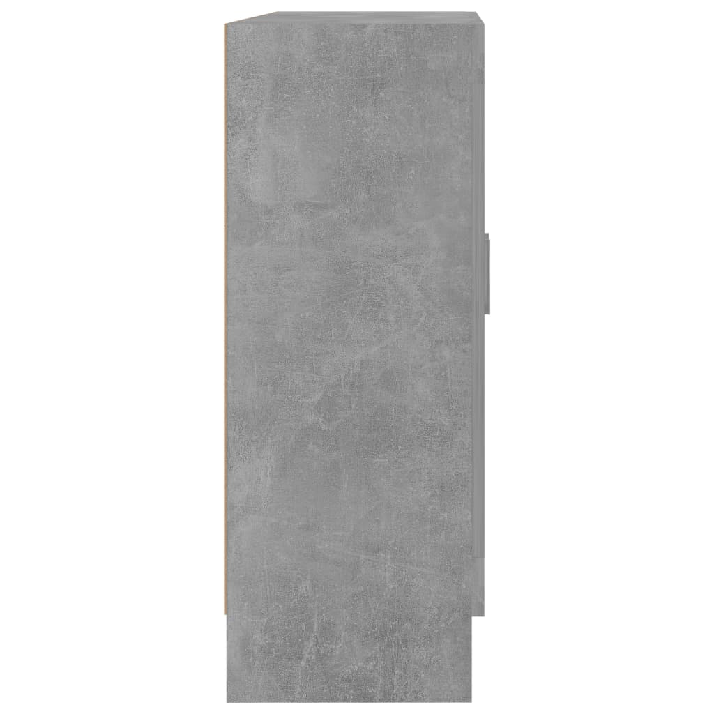 vidaXL Witryna, szarość betonu, 82,5x30,5x80 cm, płyta wiórowa